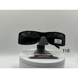 Vintage Designer Y2K Sunglasses Wrap Around OEM Grey Polarized Sun Lenses